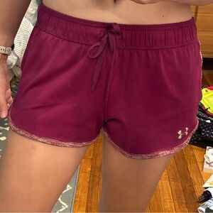 Under Armour Pink Magenta Athletic Shorts -Small